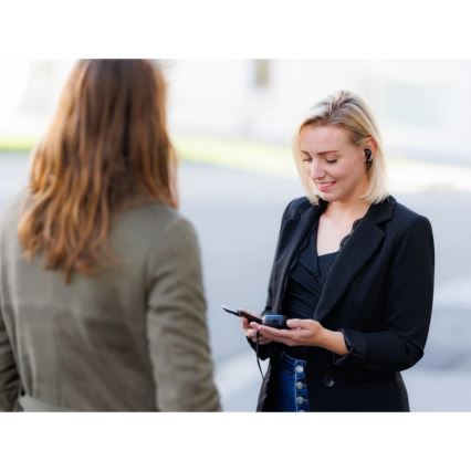 Aligator ATR10BK - Auriculares inalámbricos con traductor 2 en 1 Pods Translate, 470 mAh + 2x 40 mAh, negros