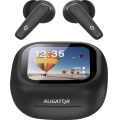 Aligator ATR10BK - Auriculares inalámbricos con traductor 2 en 1 Pods Translate, 470 mAh + 2x 40 mAh, negros