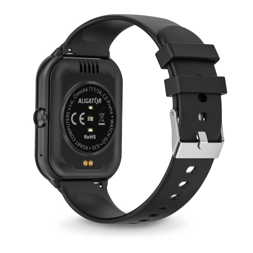 Aligator AW10BK - Reloj inteligente Watch GO 220 mAh IP67 negro