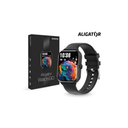 Aligator AW10BK - Reloj inteligente Watch GO 220 mAh IP67 negro
