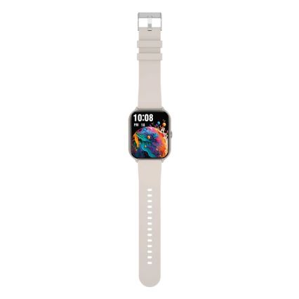 Aligator AW10SR - Reloj inteligente Watch GO 220 mAh IP67 color crema