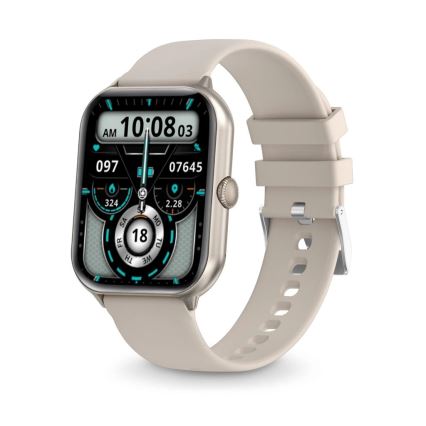Aligator AW10SR - Reloj inteligente Watch GO 220 mAh IP67 color crema