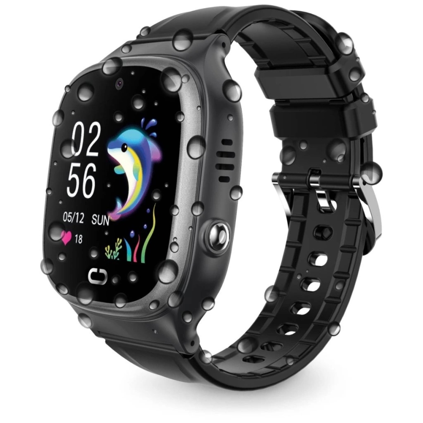 Aligator AW11BK - Reloj inteligente Watch Junior 2 450 mAh IP67 Wi‑Fi negro