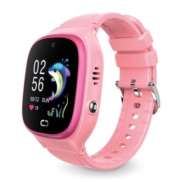 Aligator AW11PK - Reloj inteligente Watch Junior 2, 450 mAh, IP67, Wi-Fi, color rosa