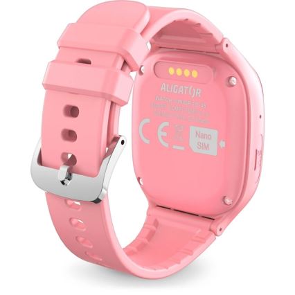 Aligator AW11PK - Reloj inteligente Watch Junior 2, 450 mAh, IP67, Wi-Fi, color rosa
