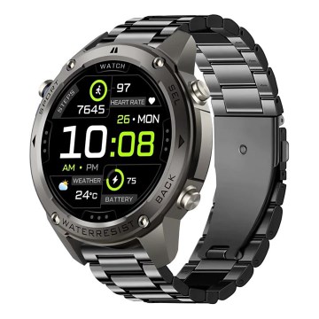 Aligator AW12BK - Reloj inteligente con GPS, batería 500 mAh, IP69K, negro