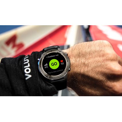 Aligator AW12BK - Reloj inteligente con GPS, batería 500 mAh, IP69K, negro