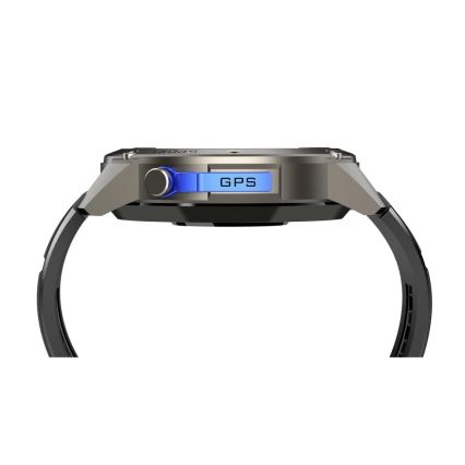Aligator AW12BK - Reloj inteligente con GPS, batería 500 mAh, IP69K, negro