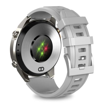 Aligator AW12SR - Reloj inteligente con GPS 500 mAh IP69K plateado