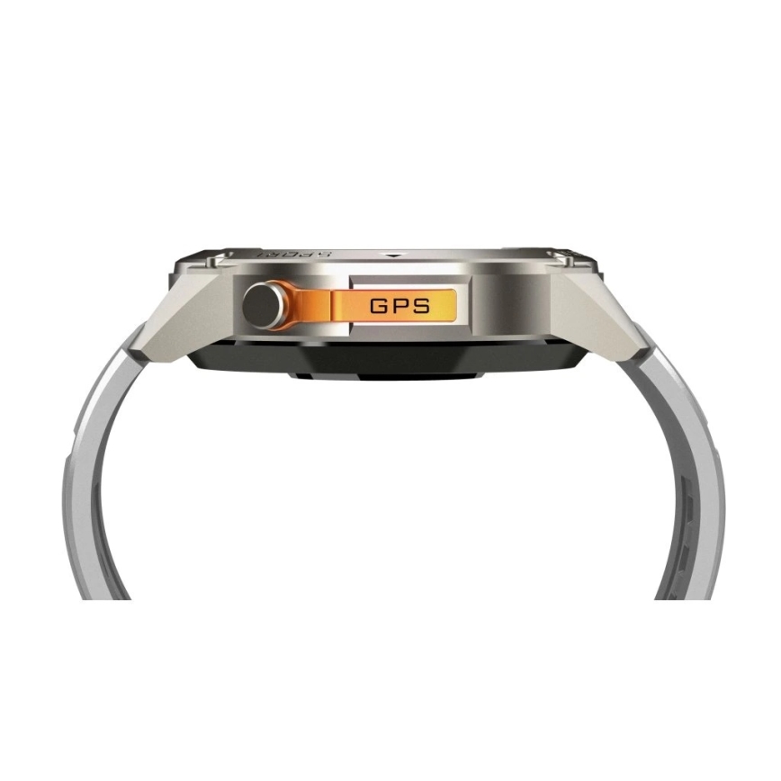 Aligator AW12SR - Reloj inteligente con GPS 500 mAh IP69K plateado