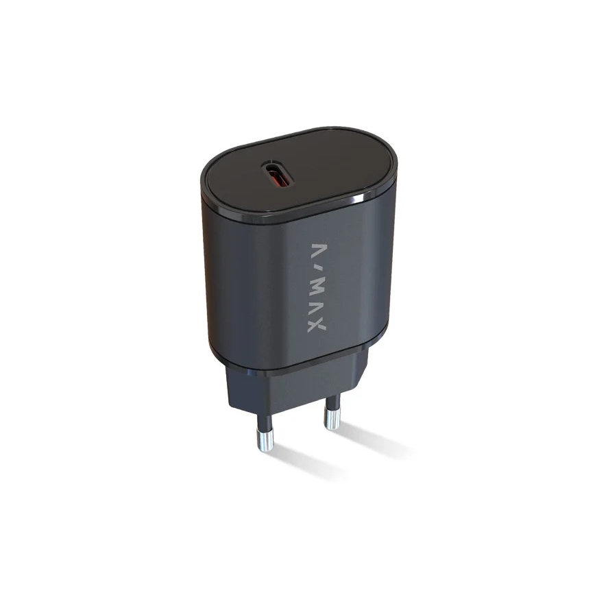 Aligator AX0002V - Adaptador de carga rápida A-MAX Power Delivery (PD) 20 W USB-C, negro