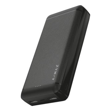 Aligator AX0004 - Batería externa A-MAX 20000 mAh 3,7 V negra