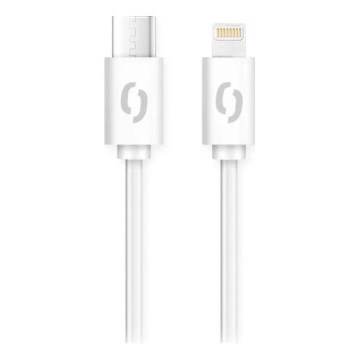 Aligator DATKP51 - Cable USB USB-C/Lightning 30 W Power Delivery 1,5 m blanco