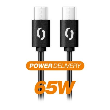 Aligator DATKP54 - cable USB-C / USB-C 65W Power Delivery 0,5 m negro