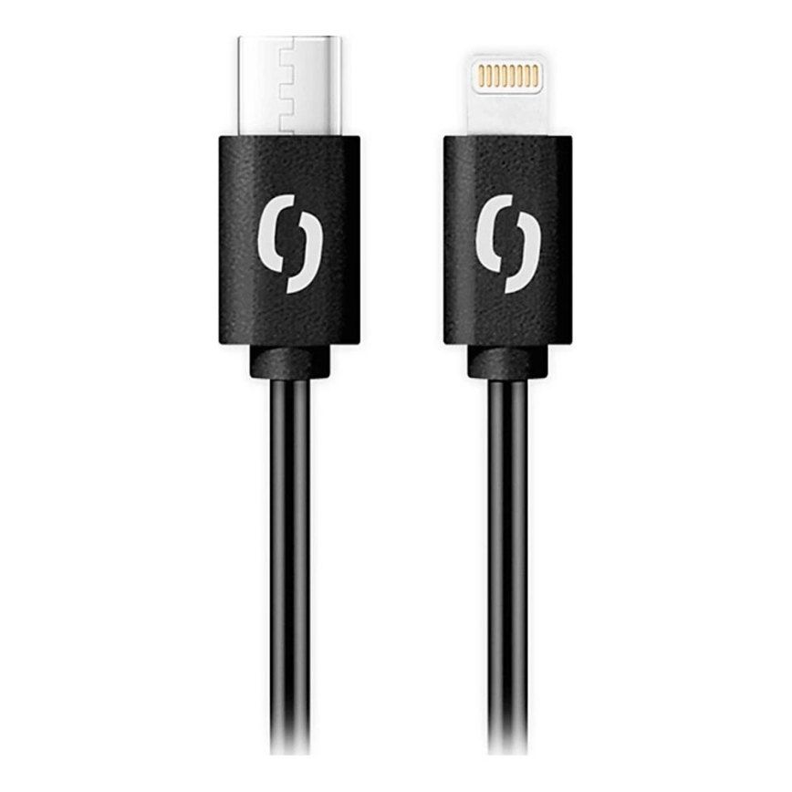 Aligator DATKP56 - cable USB USB-C / Lightning 30W Power Delivery 0,5m negro