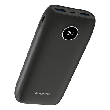 Aligator PBPD20BK - Power Bank con pantalla LCD Power Delivery 20000 mAh/20W/3,7V negro