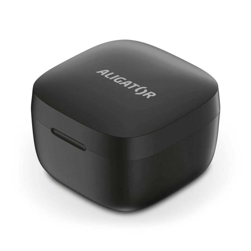 Aligator TWS05 - Auriculares inalámbricos Pods LITE 200 mAh + 2x 30 mAh negros