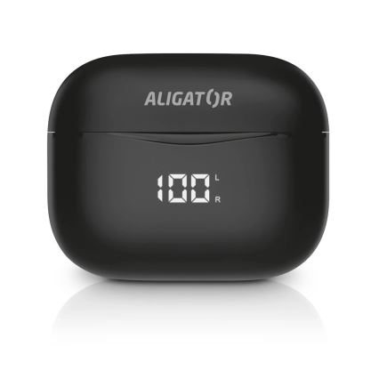 Aligator TWS06 - Auriculares inalámbricos Pods PRO 3 200 mAh + 2x 30 mAh IP30 negros