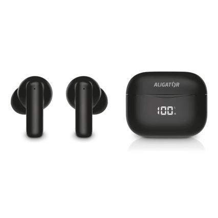 Aligator TWS06 - Auriculares inalámbricos Pods PRO 3 200 mAh + 2x 30 mAh IP30 negros
