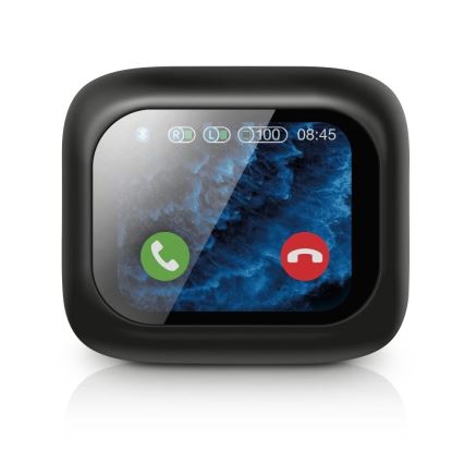 Aligator TWS07 - Auriculares inalámbricos tipo Pods con pantalla LCD y ANC (cancelación activa de ruido), 400 mAh + 2x 40 mAh, negro