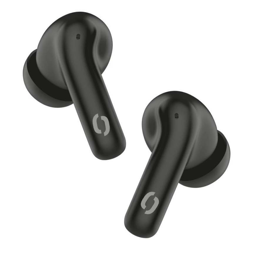 Aligator TWS08BK - Auriculares inalámbricos con ANC, batería de 200 mAh + 2x 30 mAh, IP40, color negro