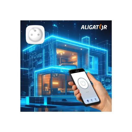 Aligator WAL001 - Enchufe inteligente 3680W/230V/Tipo E/16A Wi-Fi Tuya