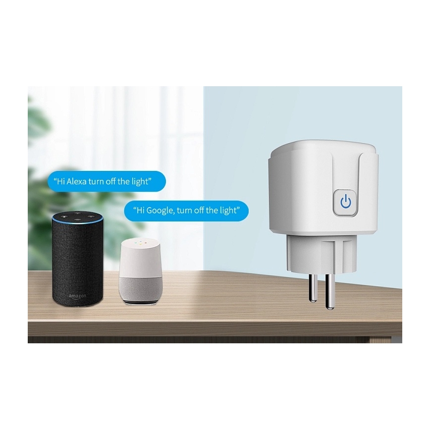 Aligator WAL001 - Enchufe inteligente 3680W/230V/Tipo E/16A Wi-Fi Tuya
