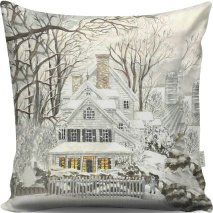 Almohada decorativa 43x43 cm beige