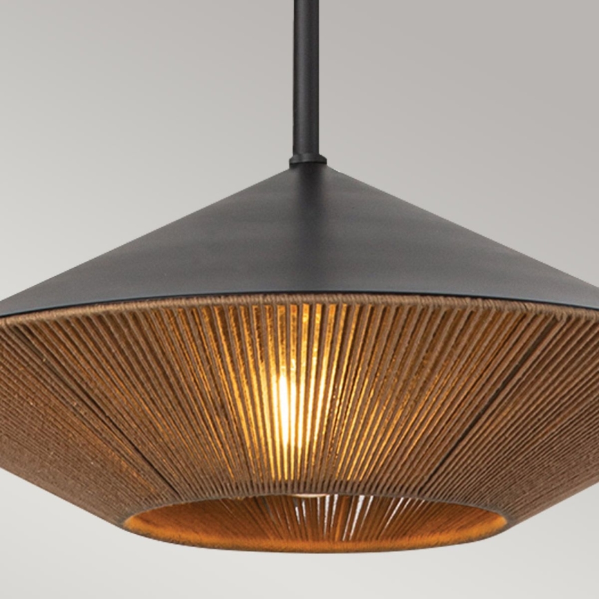 Alora Mood - Lámpara de araña de poste DAPHNE 1xE27/60W/230V Ø 38,1 cm negro