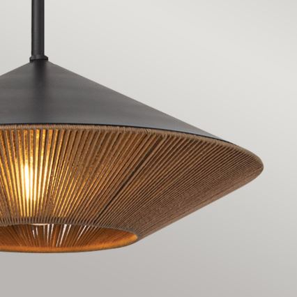 Alora Mood - Lámpara de araña de poste DAPHNE 1xE27/60W/230V Ø 38,1 cm negro