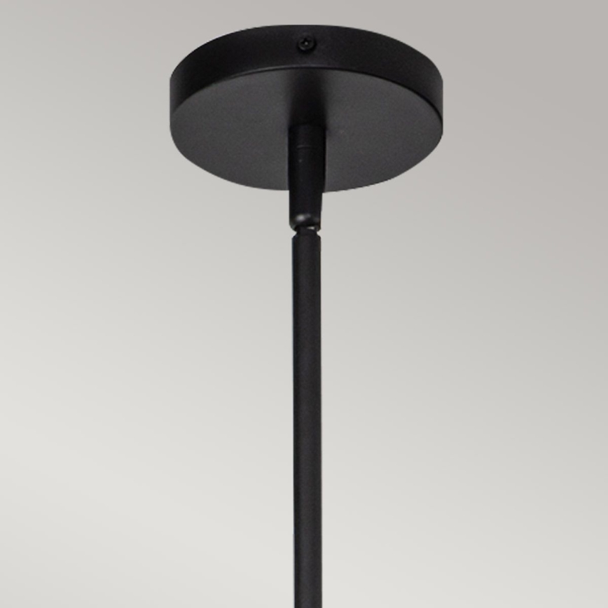 Alora Mood - Lámpara de suspensión con varilla DAPHNE 1xE27/60W/230V Ø 18,1 cm negro/marrón