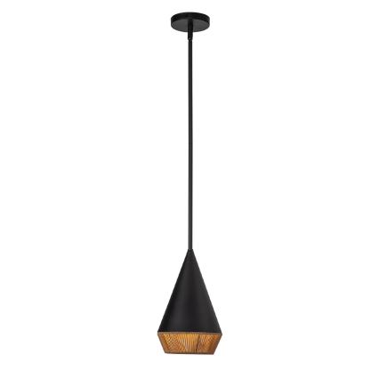Alora Mood - Lámpara de suspensión con varilla DAPHNE 1xE27/60W/230V Ø 18,1 cm negro/marrón