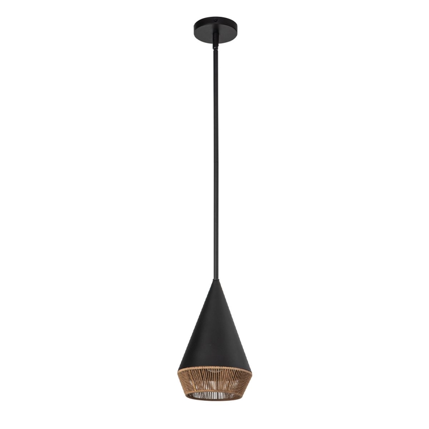 Alora Mood - Lámpara de suspensión con varilla DAPHNE 1xE27/60W/230V Ø 18,1 cm negro/marrón