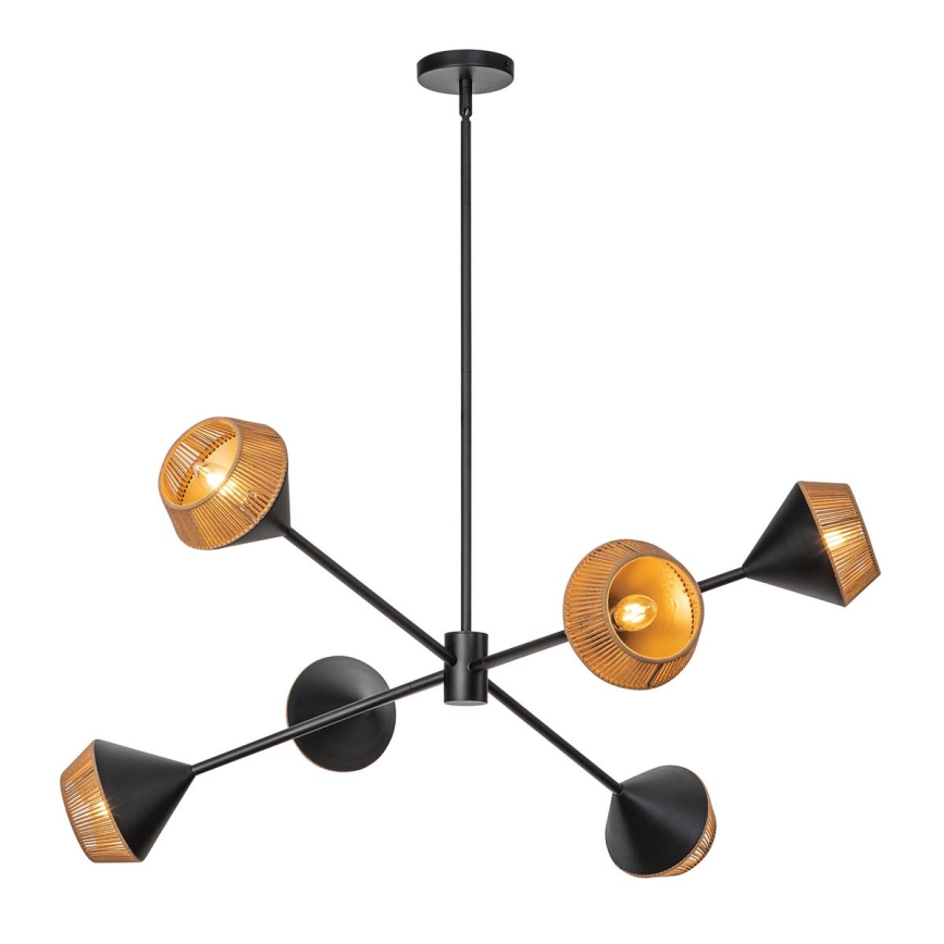 Alora Mood - Lámpara de techo con varilla DAPHNE 6xE14/40W/230V negro/marrón