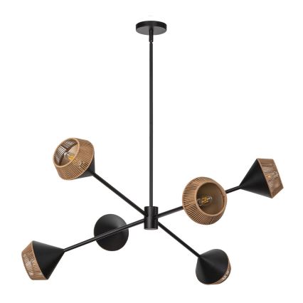 Alora Mood - Lámpara de techo con varilla DAPHNE 6xE14/40W/230V negro/marrón