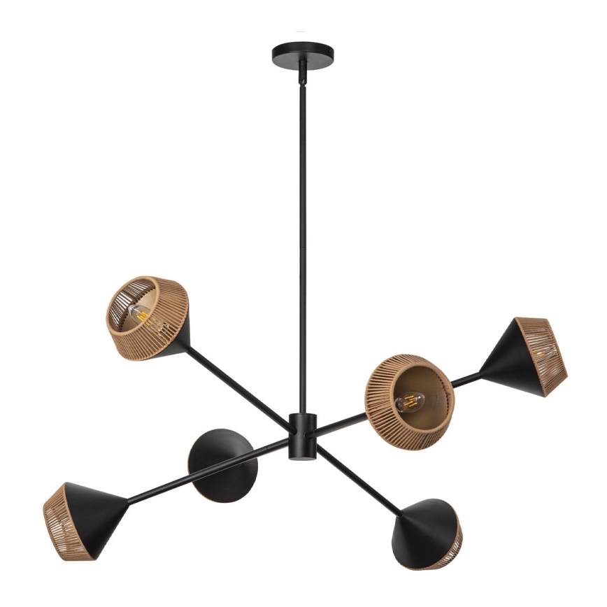 Alora Mood - Lámpara de techo con varilla DAPHNE 6xE14/40W/230V negro/marrón