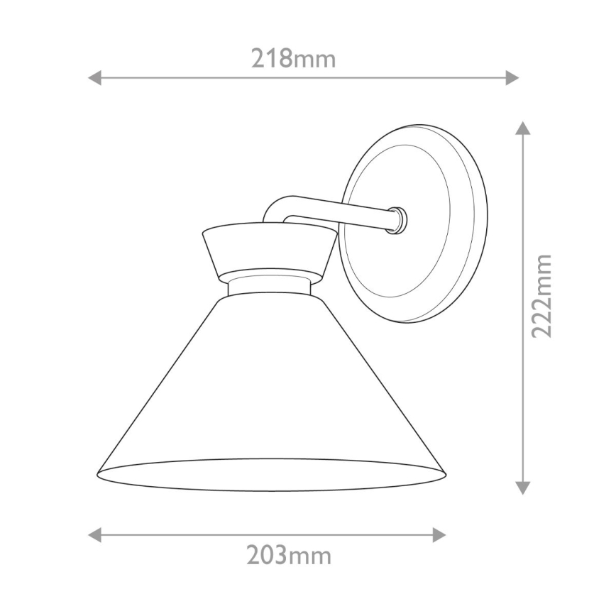 Alora Mood - Aplique de pared HALSTON 1xE14/40W/230V dorado