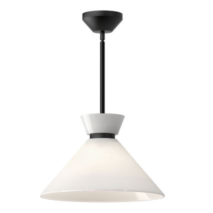 Alora Mood - Lámpara colgante con varilla HALSTON 1xE27/60W/230V negra