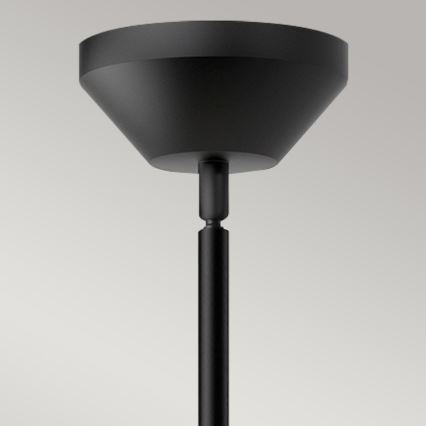 Alora Mood - Lámpara colgante con varilla HALSTON 1xE27/60W/230V negra