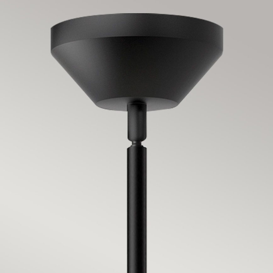 Alora Mood - Lámpara colgante con varilla HALSTON 1xE27/60W/230V negra