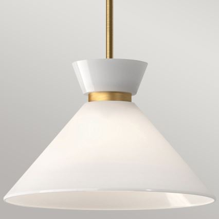 Alora Mood - Lámpara colgante con varilla HALSTON 1xE27/60W/230V dorada