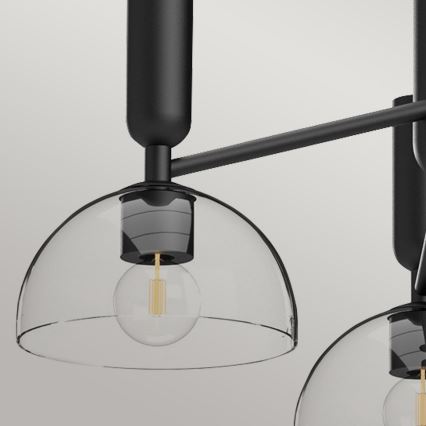Alora Mood - Lámpara de techo con varilla JUDE 3xE27/60W/230V negra