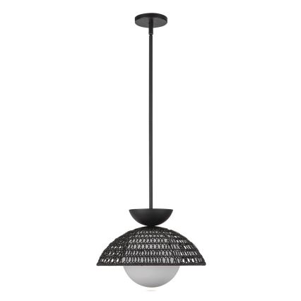 Alora Mood - Lámpara colgante con varilla PERTH 1xE27/60W/230V Ø 37,5 cm negra