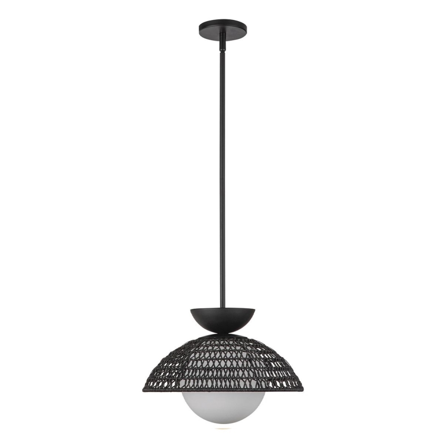 Alora Mood - Lámpara colgante con varilla PERTH 1xE27/60W/230V Ø 37,5 cm negra