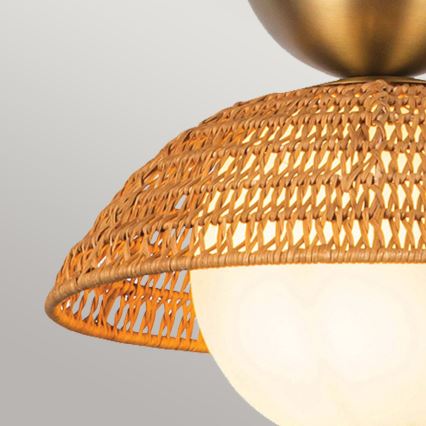 Alora Mood - Lámpara de techo con varilla PERTH 1xE27/60W/230V diámetro 37,5 cm dorada