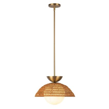 Alora Mood - Lámpara de techo con varilla PERTH 1xE27/60W/230V diámetro 37,5 cm dorada