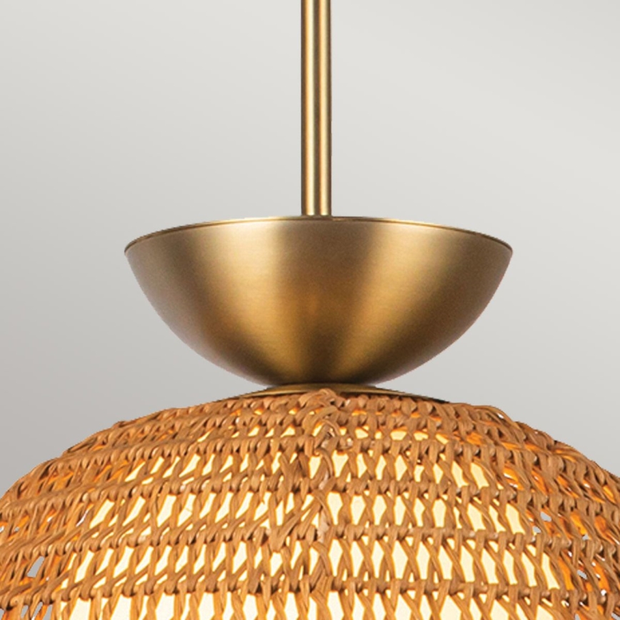 Alora Mood - Lámpara de techo con varilla PERTH 1xE27/60W/230V diámetro 37,5 cm dorada