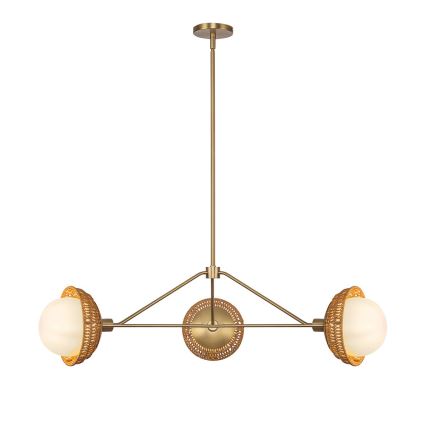 Alora Mood - Lámpara de techo con varilla PERTH 3xE14/40W/230V dorada