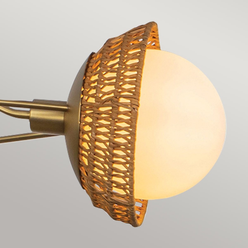 Alora Mood - Lámpara de techo con varilla PERTH 3xE14/40W/230V dorada
