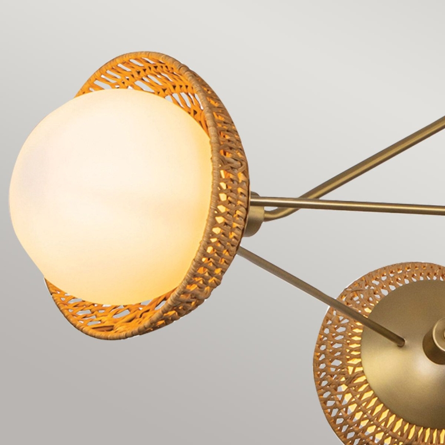 Alora Mood - Lámpara de techo con varilla PERTH 3xE14/40W/230V dorada